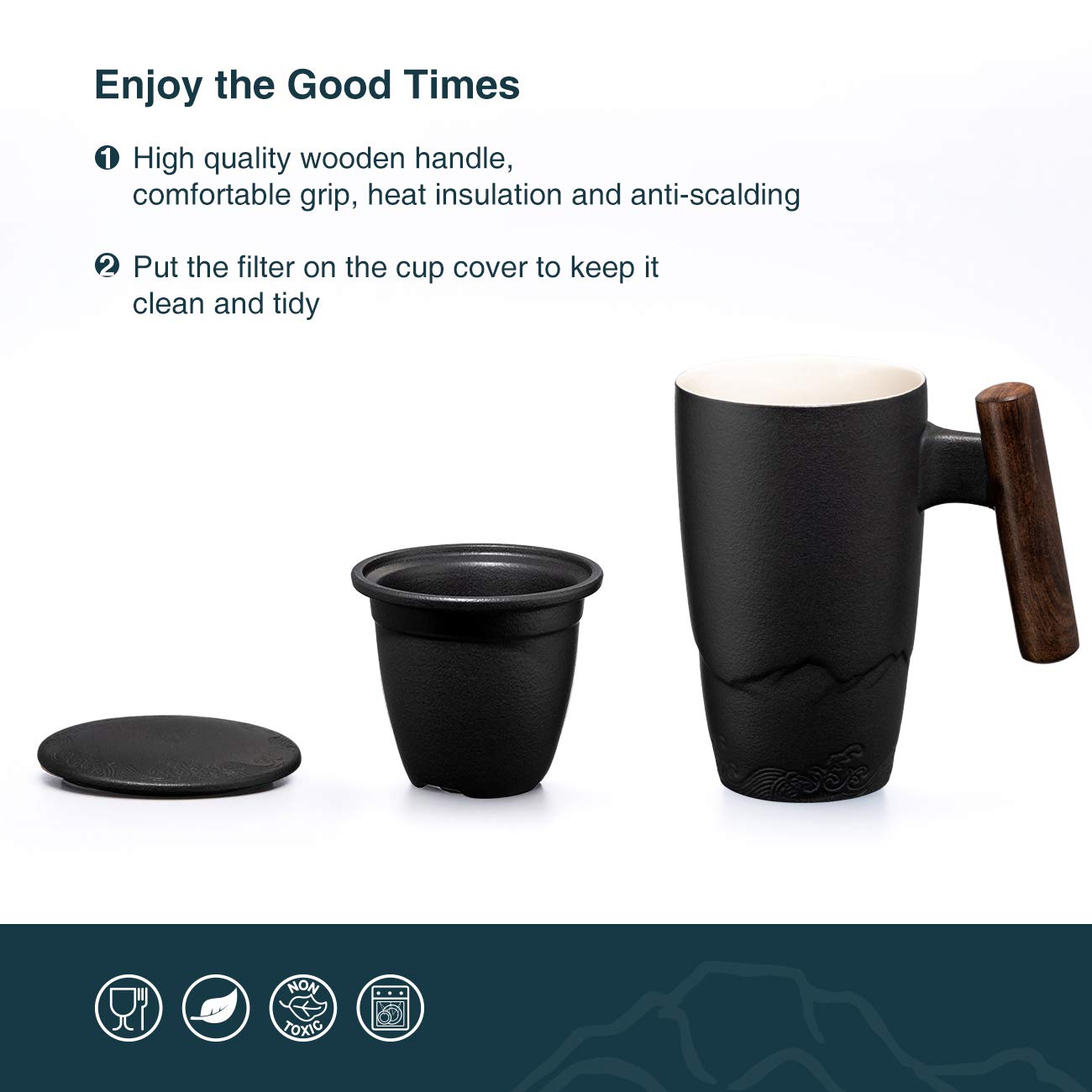 suyika couvercle utilisé comme sous‑tasse garde chaleur et propreté