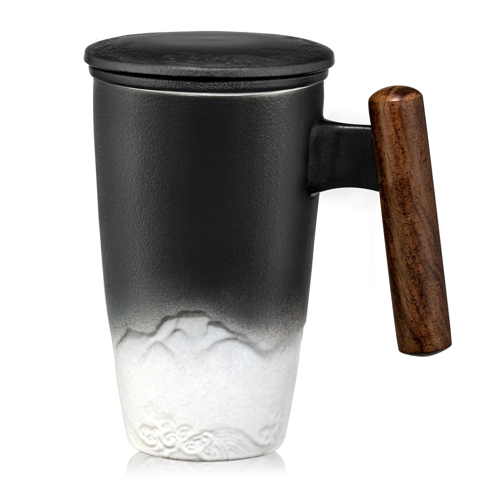 suyika tasse tomotime face avant noir élégante et pratique