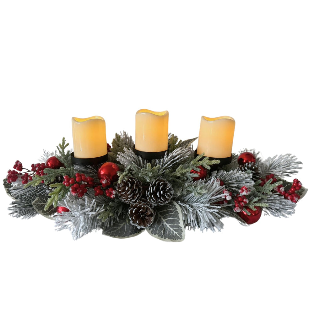 Svndlyn trois bougeoirs alignés pour une lumière d'ambiance coordonnée