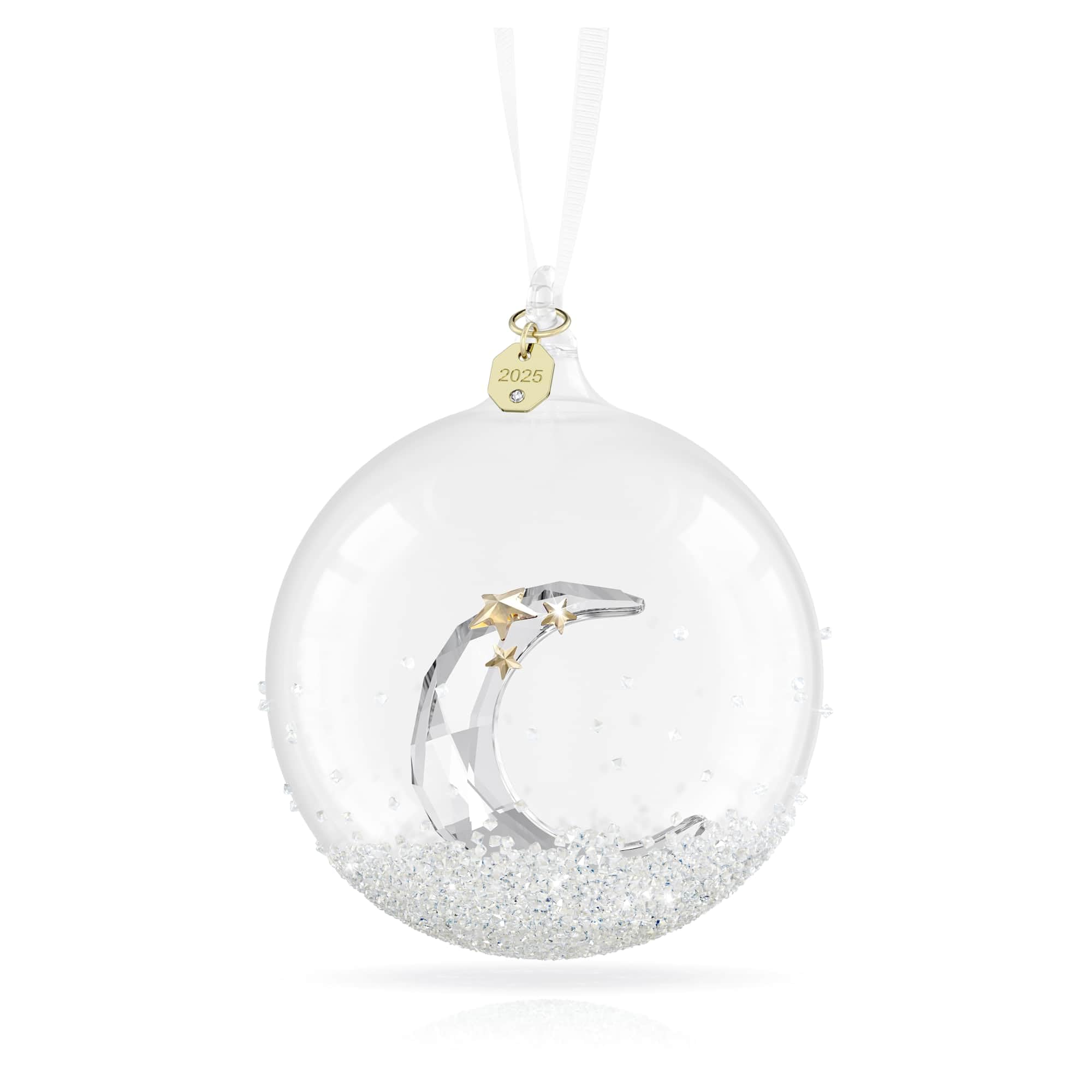 Swarovski boule 2025 face brillante montrant le motif cristallin et ajout d’éclat