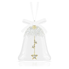Swarovski cloche 2025 vue de face montrant le ruban blanc et l’éclat cristallin