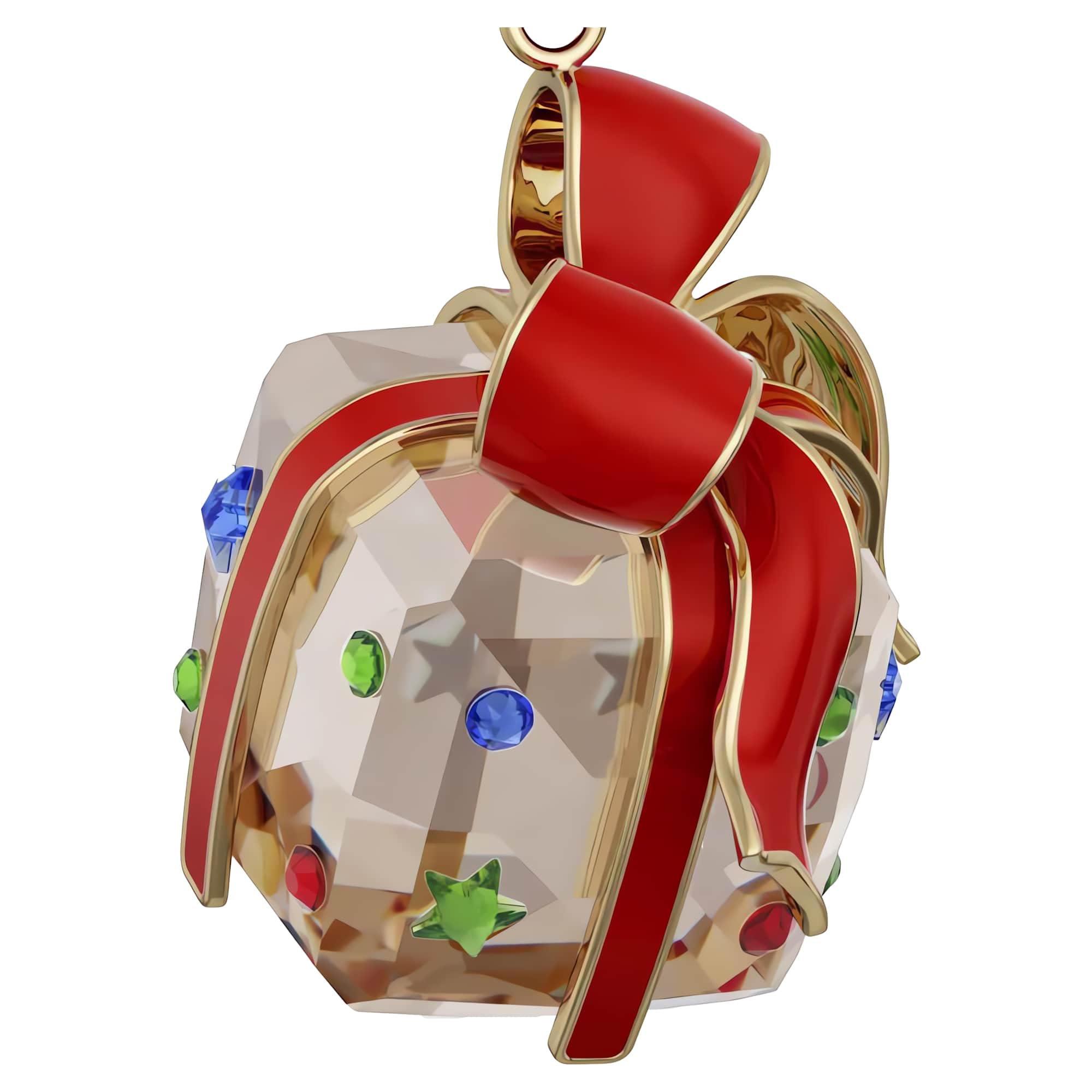Swarovski ornement suspendu sur sapin ajoutant charme festif