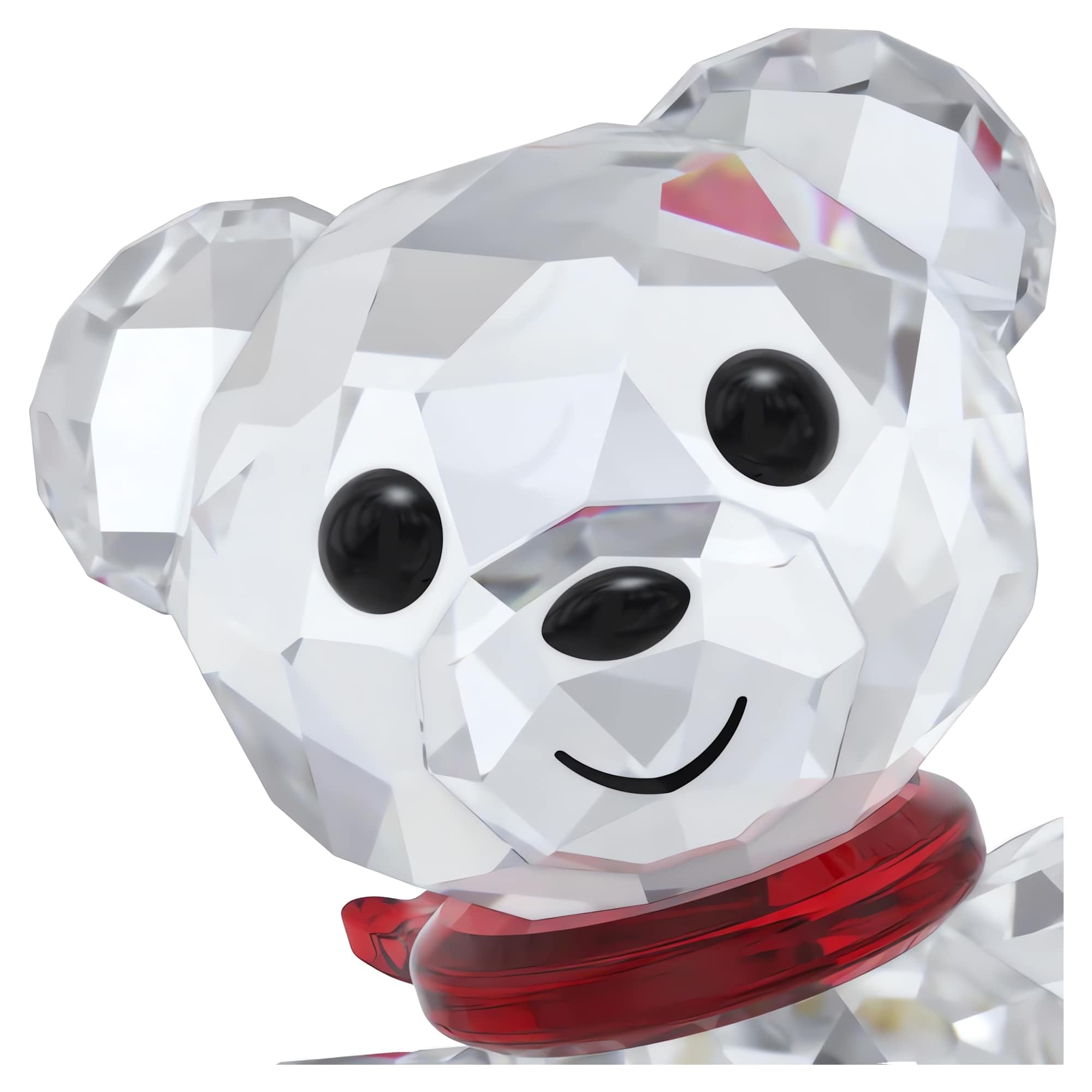 Kris Bear Swarovski présenté sur une étagère décorative, apporte raffinement festif