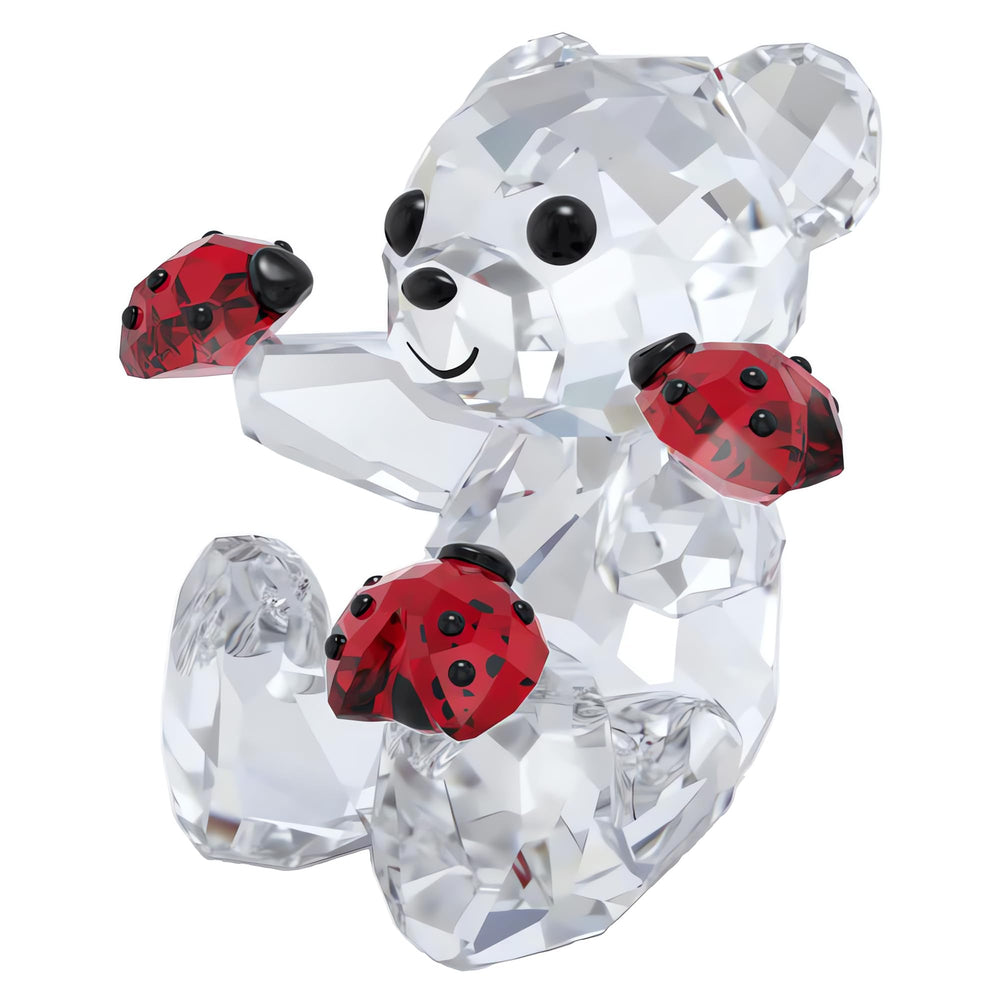 Swarovski Kris Bear en situation déco ajout lumineux à une étagère