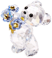Swarovski Kris Bear - Forget-me-not face avant montrant l'ourson brillant et élégant
