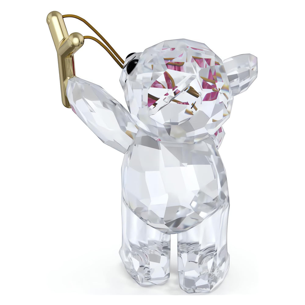 Swarovski Kris Bear détail de la fronde dorée montrant précision et contraste