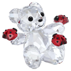 Swarovski Kris Bear gros plan sur facettes pour reflet lumineux