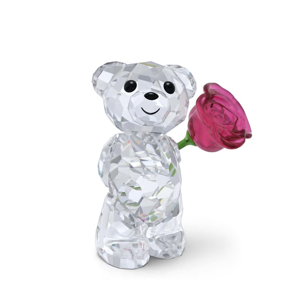 Swarovski Kris Bear tenant rose rose, éclat cristal et charme décoratif