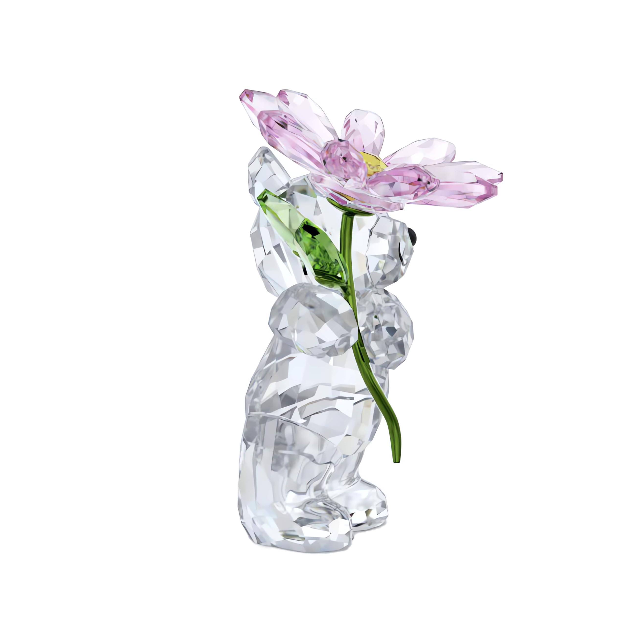 Swarovski Kris Bear détail de la tige métallique laquée pour finition élégante