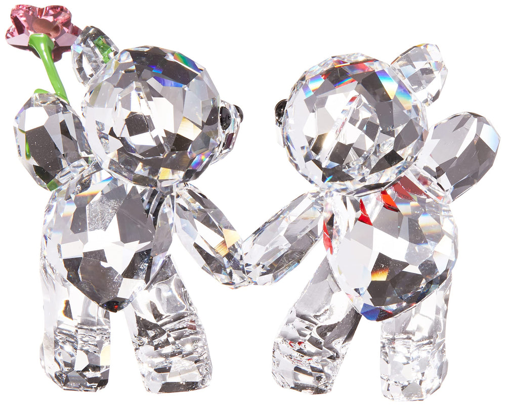 Swarovski gros plan facettes mettant en valeur la brillance cristalline
