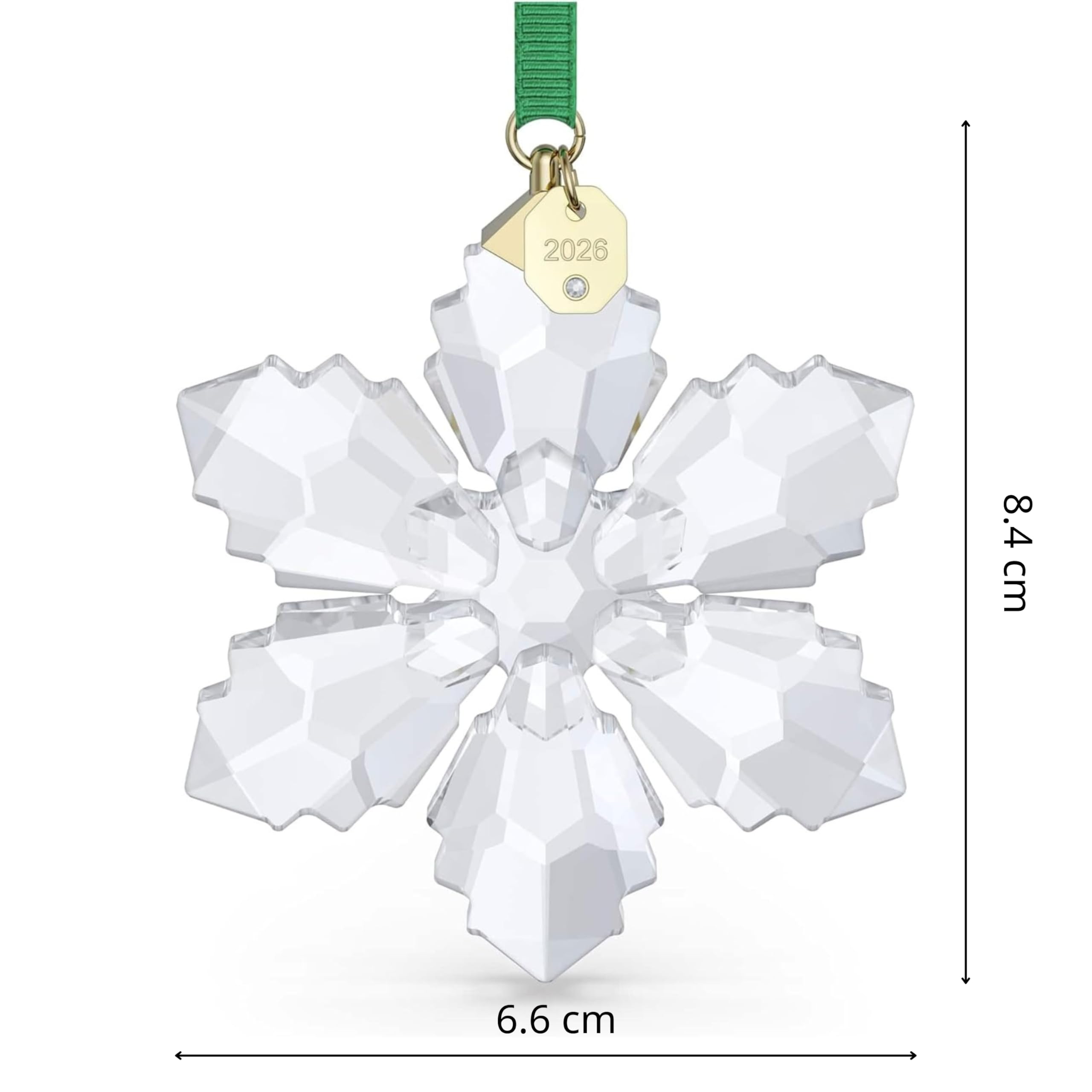 Swarovski ruban grosgrain vert accroché offrant suspension élégante