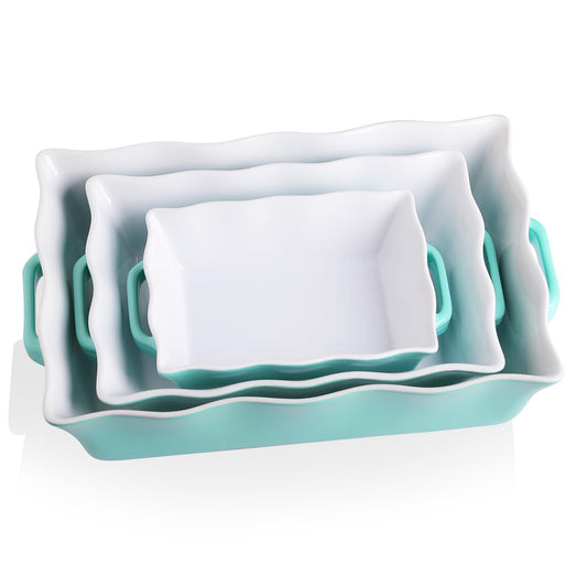 Sweejar Home plat rectangulaire devant montrant finition turquoise et aspect professionnel