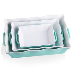Sweejar Home plat rectangulaire devant montrant finition turquoise et aspect professionnel