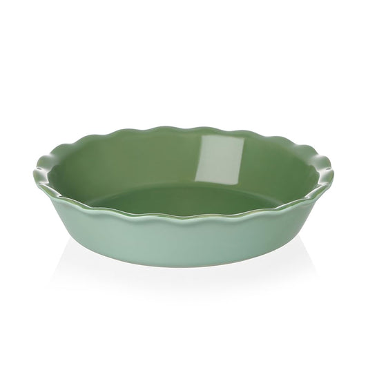 Sweejar plat à tarte 10" vert face avant, présentation élégante