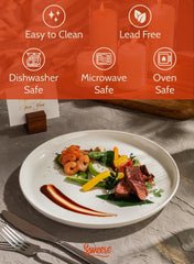 sweese assiette en usage service plat principal présentation raffinée