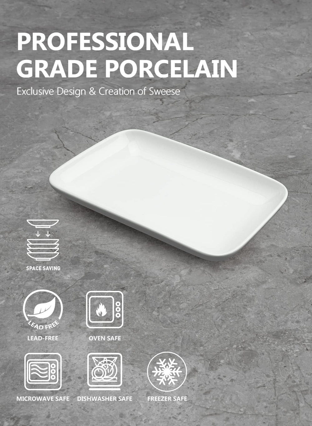 Sweese assiette utilisée pour sushi mettant en valeur présentation soignée