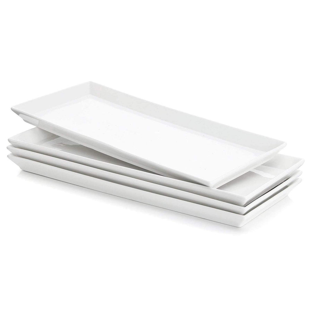 Sweese plat rectangulaire face blanche élégant et stable pour présentation