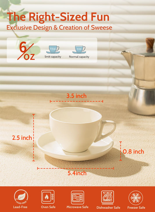Sweese sous-tasse détail mettant en valeur la finition et la stabilité pour servir