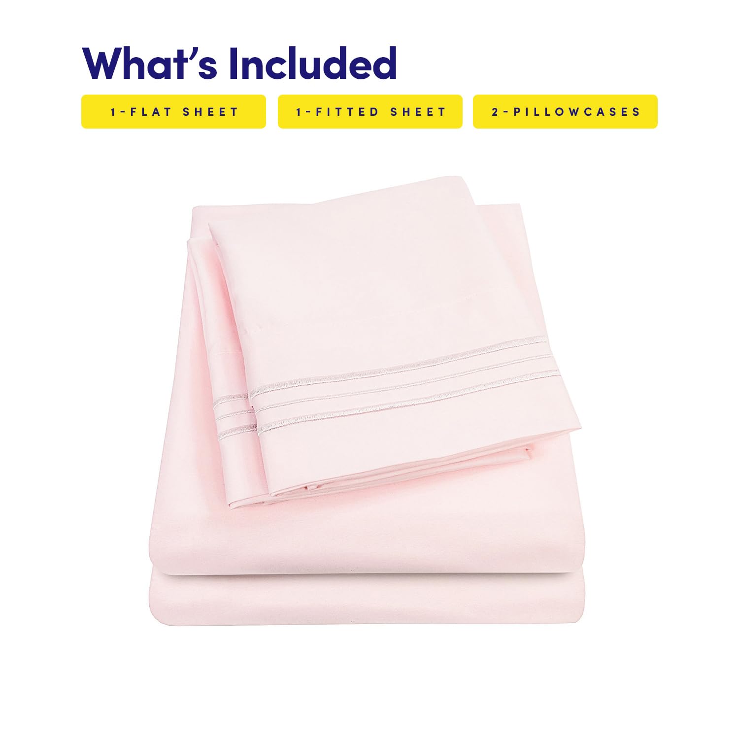 Sweet Home Collection poches profondes du drap-housse adaptées aux matelas épais jusqu'à 16"