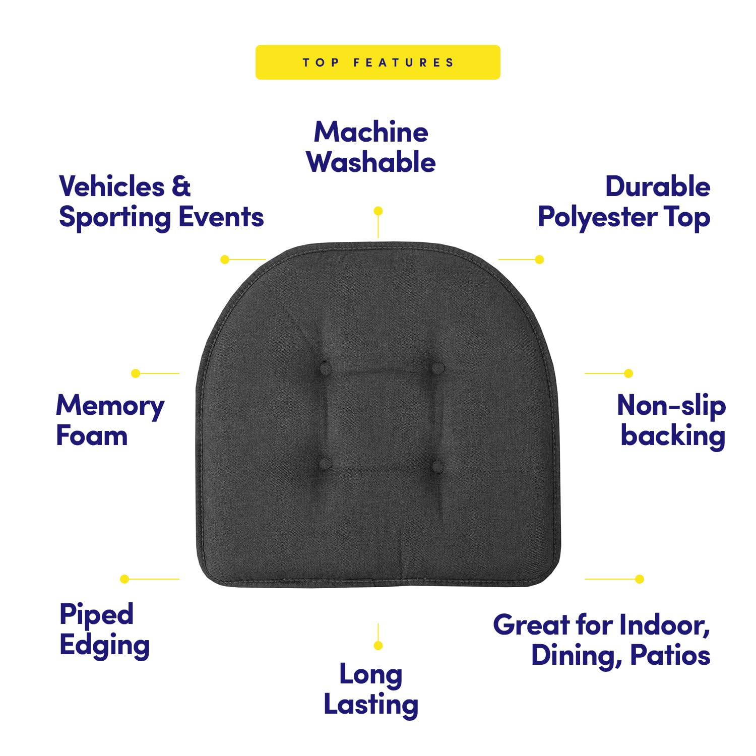 Sweet Home Collection comparaison taille 17x16 pour adéquation chaise