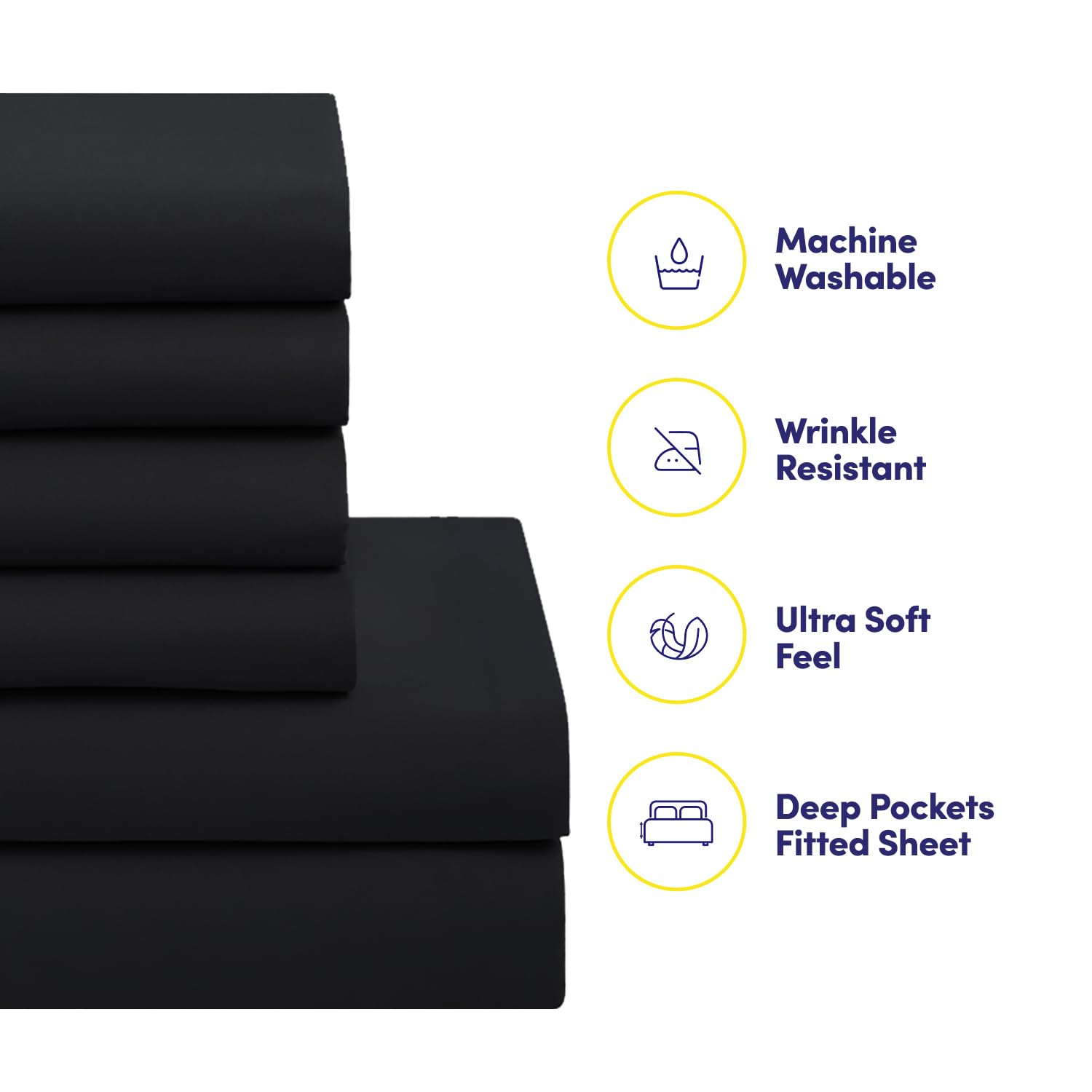 Sweet Home Collection drap-housse avec sangles intégrées, maintien anti-glissement