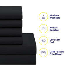 Sweet Home Collection drap-housse avec sangles intégrées, maintien anti-glissement
