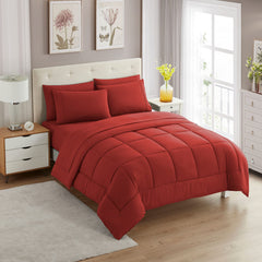 Sweet Home Collection face avant de l'ensemble Twin montrant couleur rouge et finition