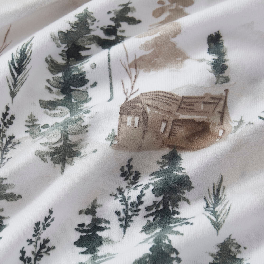 Sweet Home Collection parure sur lit style cabane hiver ambiance cosy