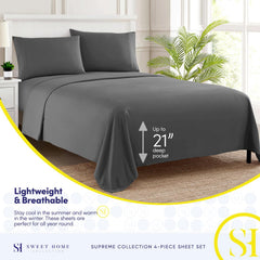 Sweet Home Collection sangles de coin intégrées pour maintien anti‑glissement