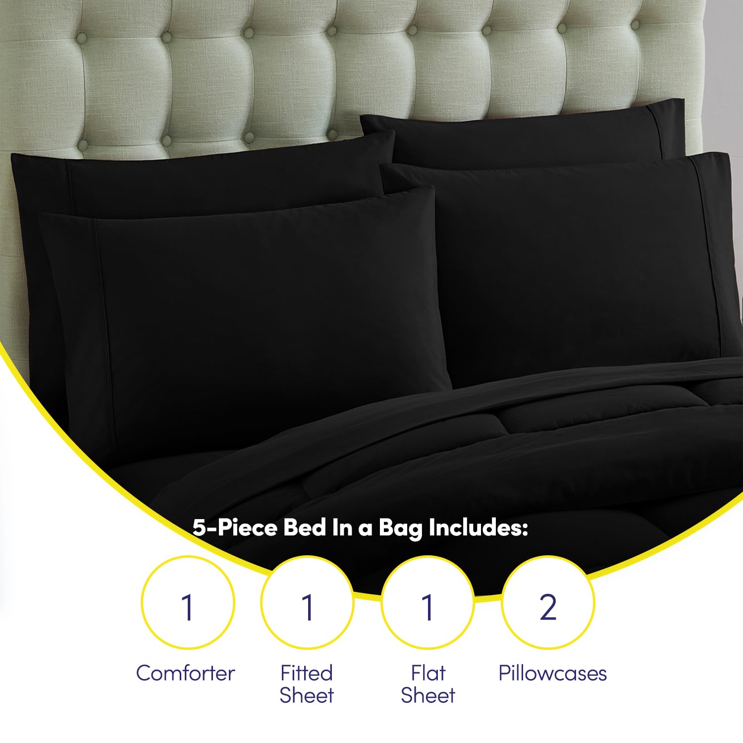 Sweet Home Collection taie d'oreiller gros plan, finition douce et entretien facile