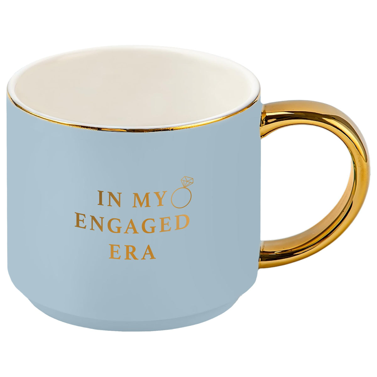 Sweet Water Decor mug face visible message et couleur bleue festive