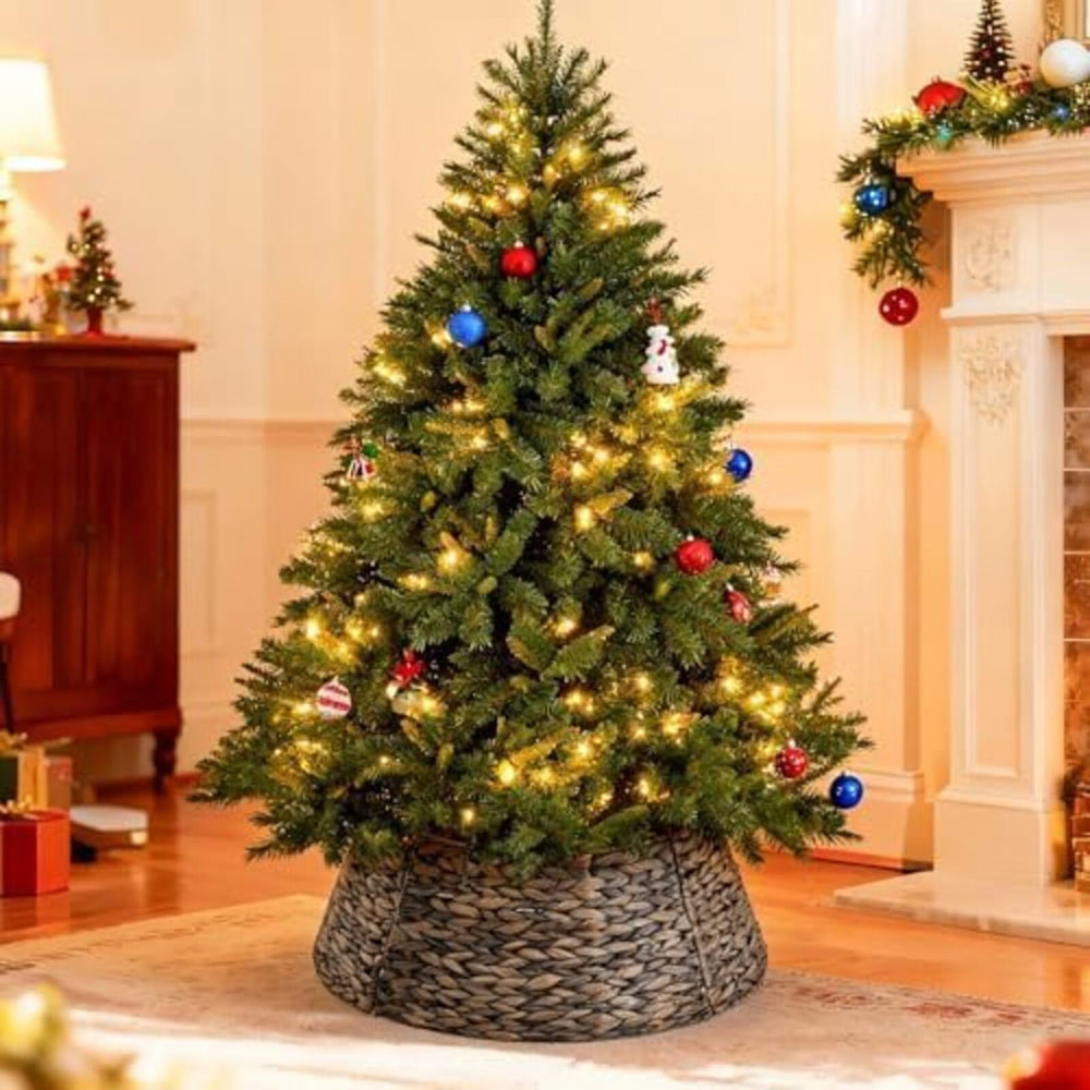 Sweetcrispy collerette en usage sous un sapin pour un rendu propre