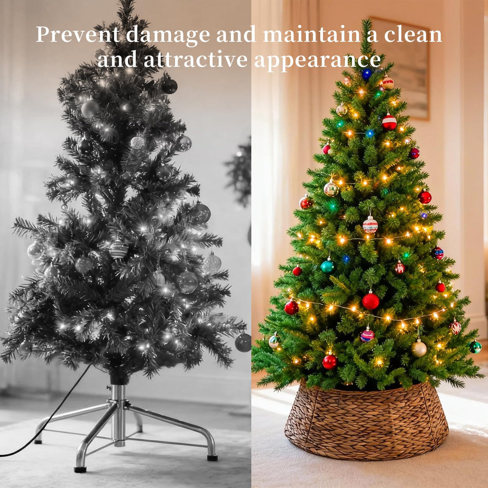 Sweetcrispy comparaison taille 24in devant support de sapin standard