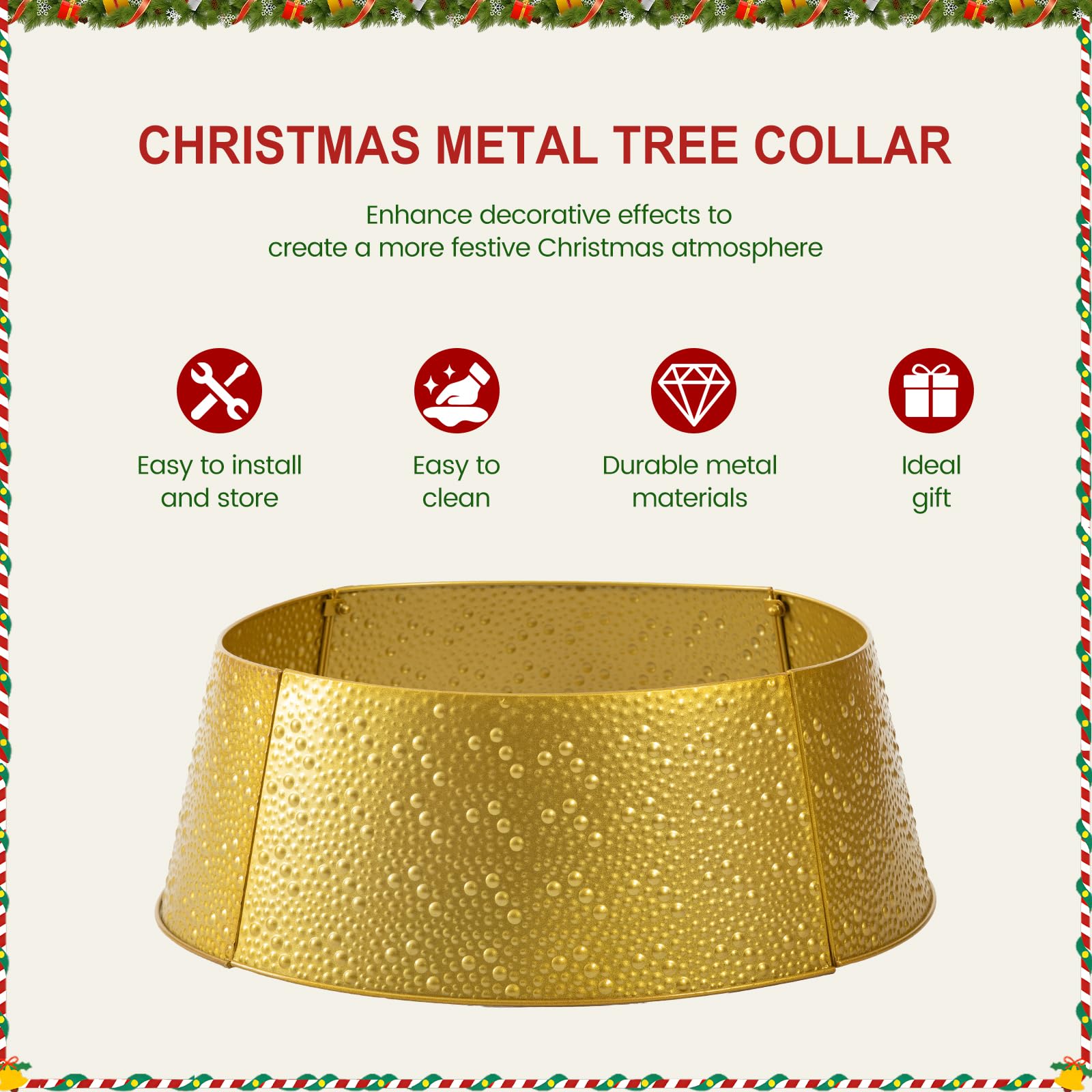 Sweetcrispy comparaison taille affiche couverture pour arbres jusqu'à 7,5 ft