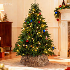 Sweetcrispy collerette autour d’un sapin montrant un rendu soigné