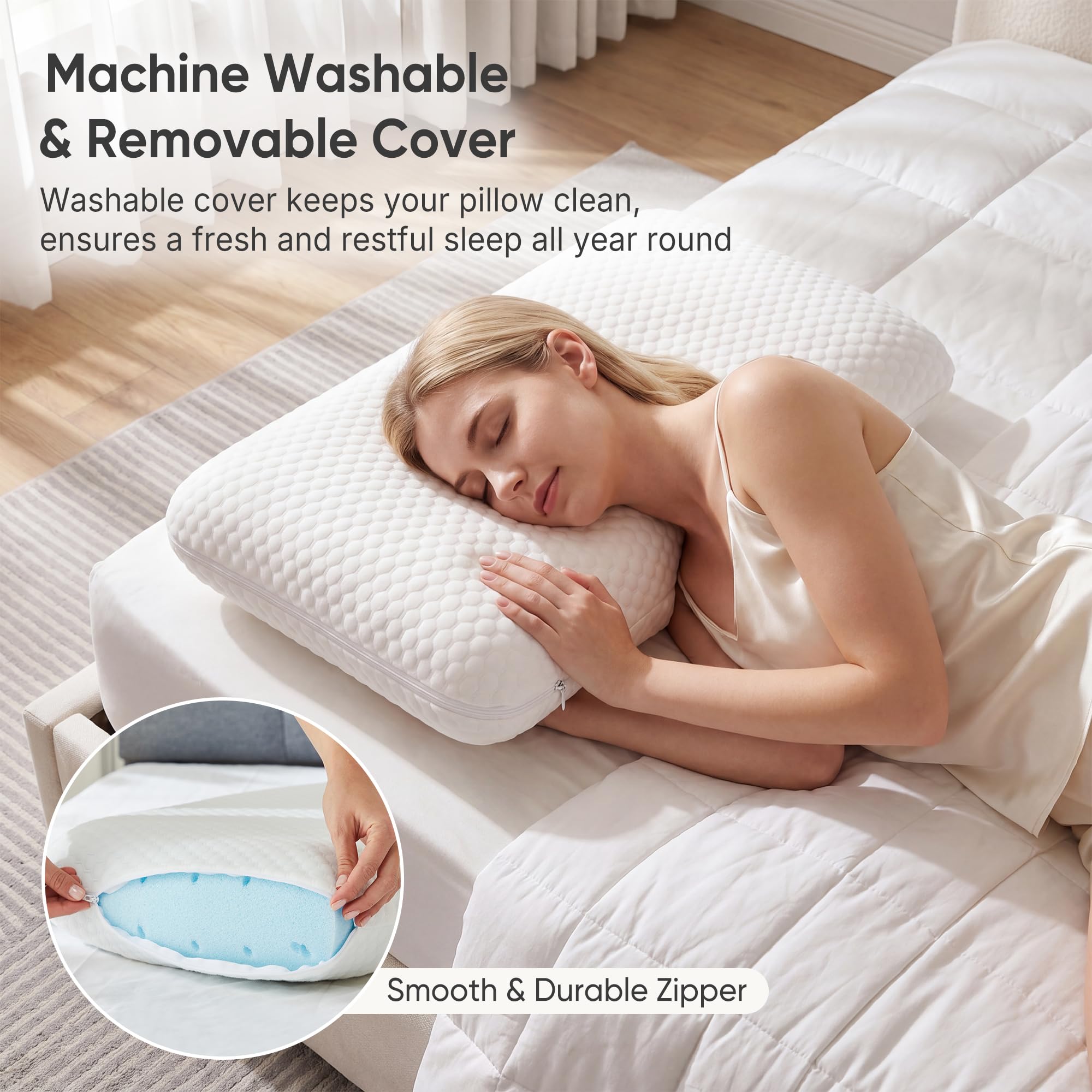 Sweetcrispy ambiance chambre montrant oreillers prêts à dormir