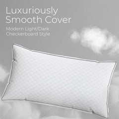 Sweetnight oreillers disposés sur un lit, illustrant l'effet luxueux et l'alignement cervical