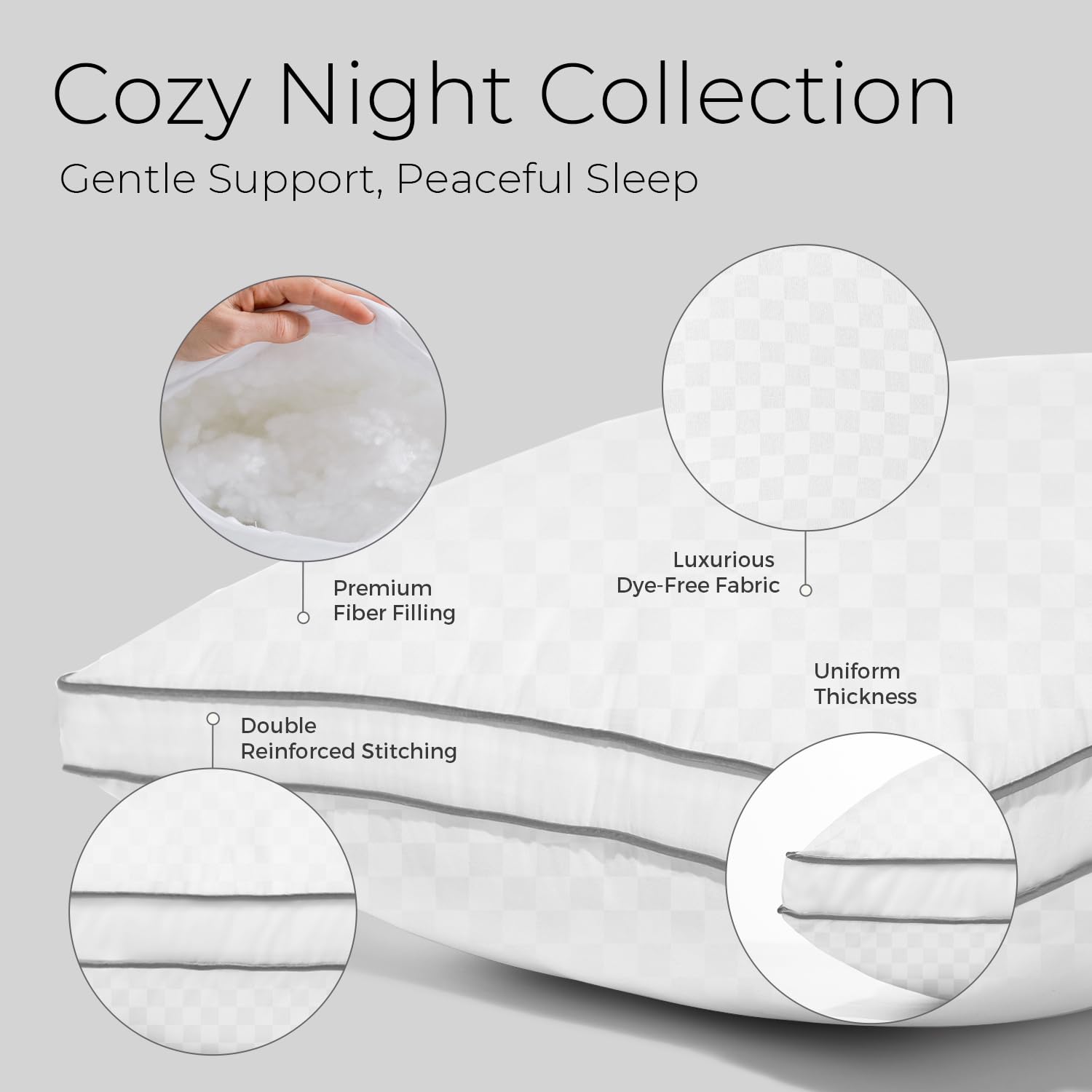 Sweetnight détail du motif embossé sans teinture pour un aspect hôtelier élégant