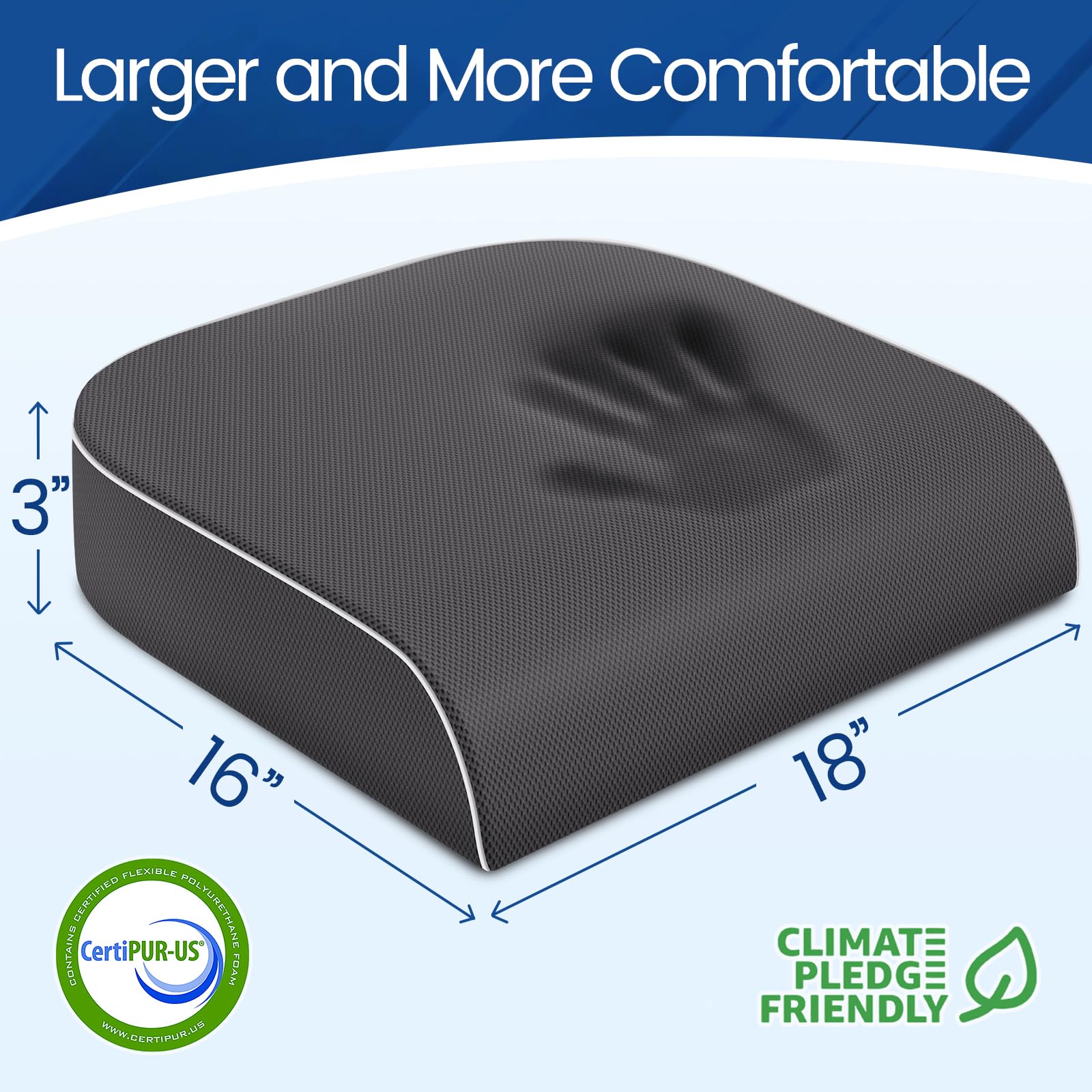 SweetSlubr gros plan mousse mémoire illustrant soutien adaptatif
