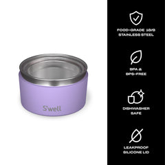 S'well boîte en utilisation dans sac repas pour transporter des aliments sans fuite