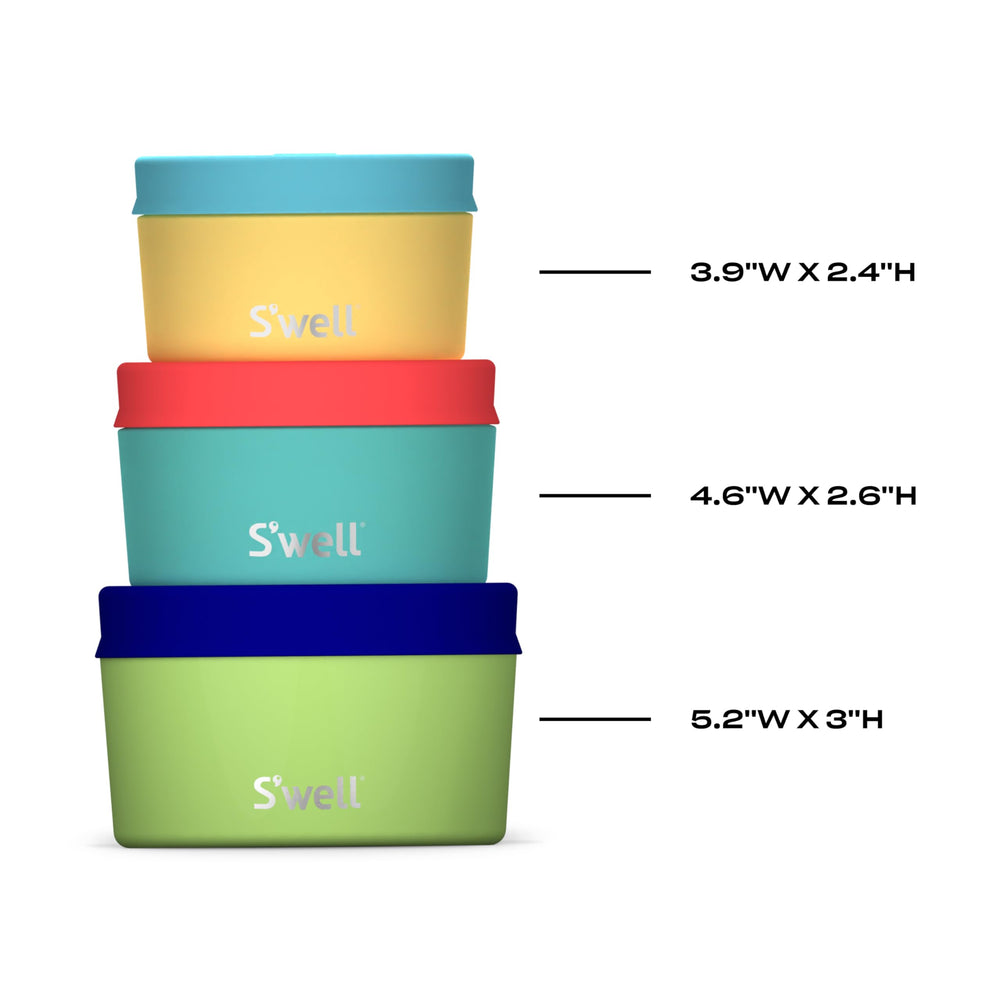 S'well démonstration emboitable des trois tailles, gain d'espace clair et rangement optimisé