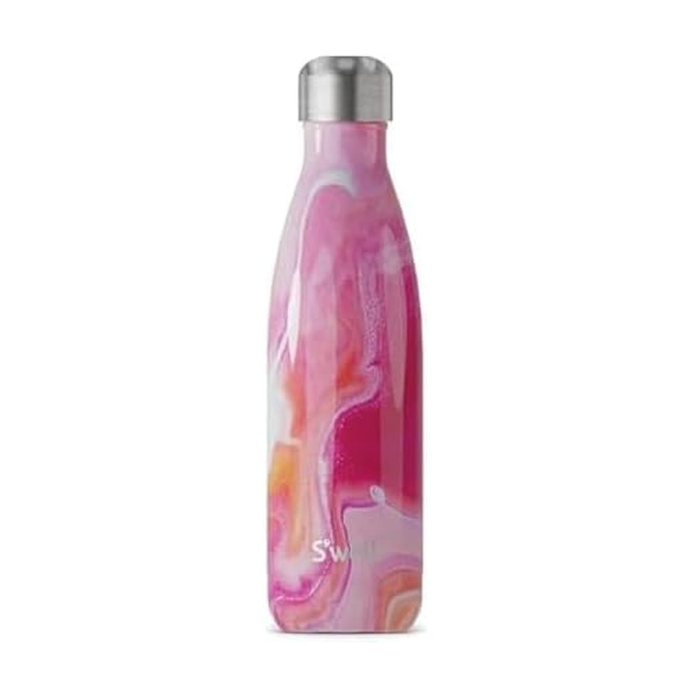 S'well Rose Agate vue de face montrant design élégant et isolation prolongée