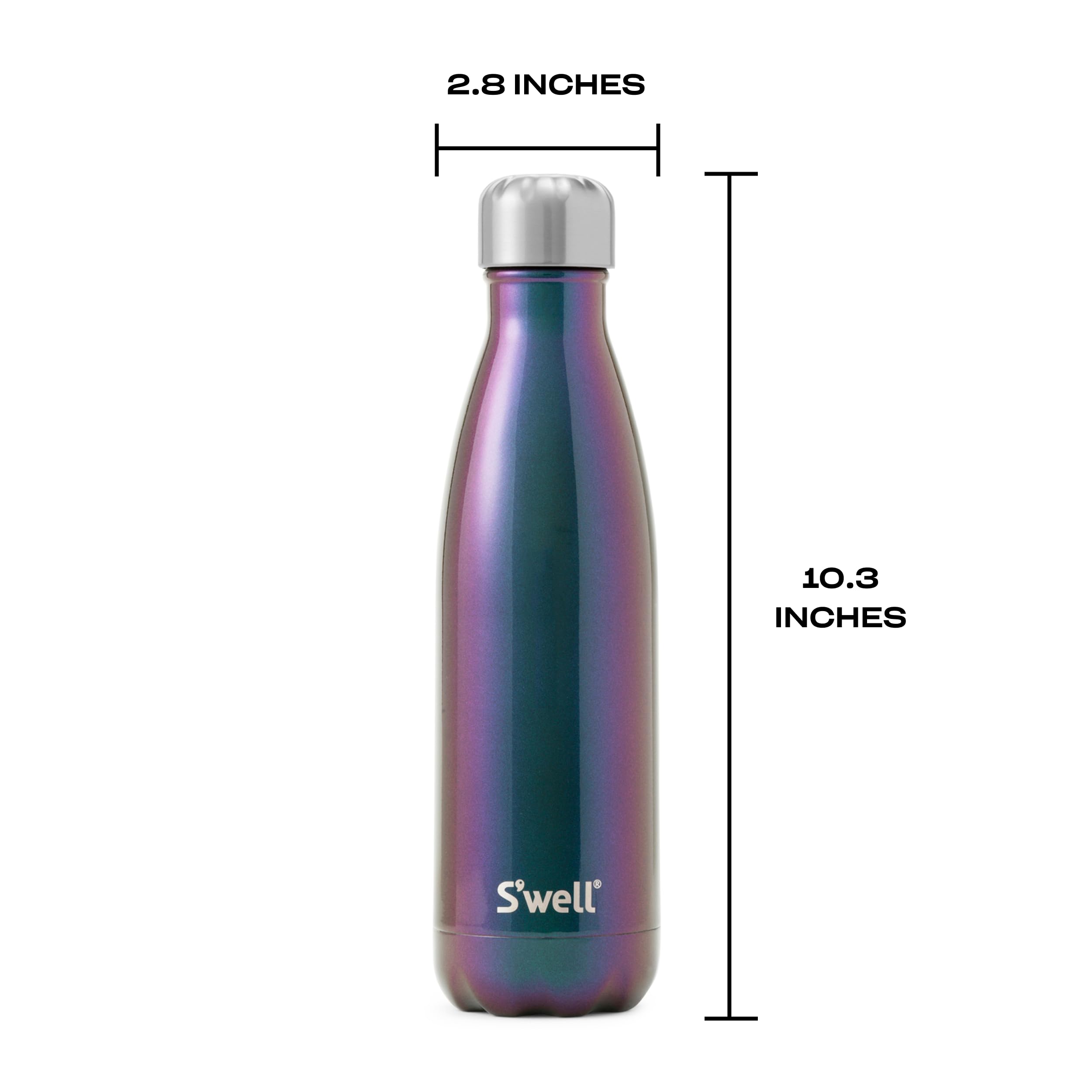 Bouteille S'well Supernova dans un sac à dos sans condensation, protège les autres effets