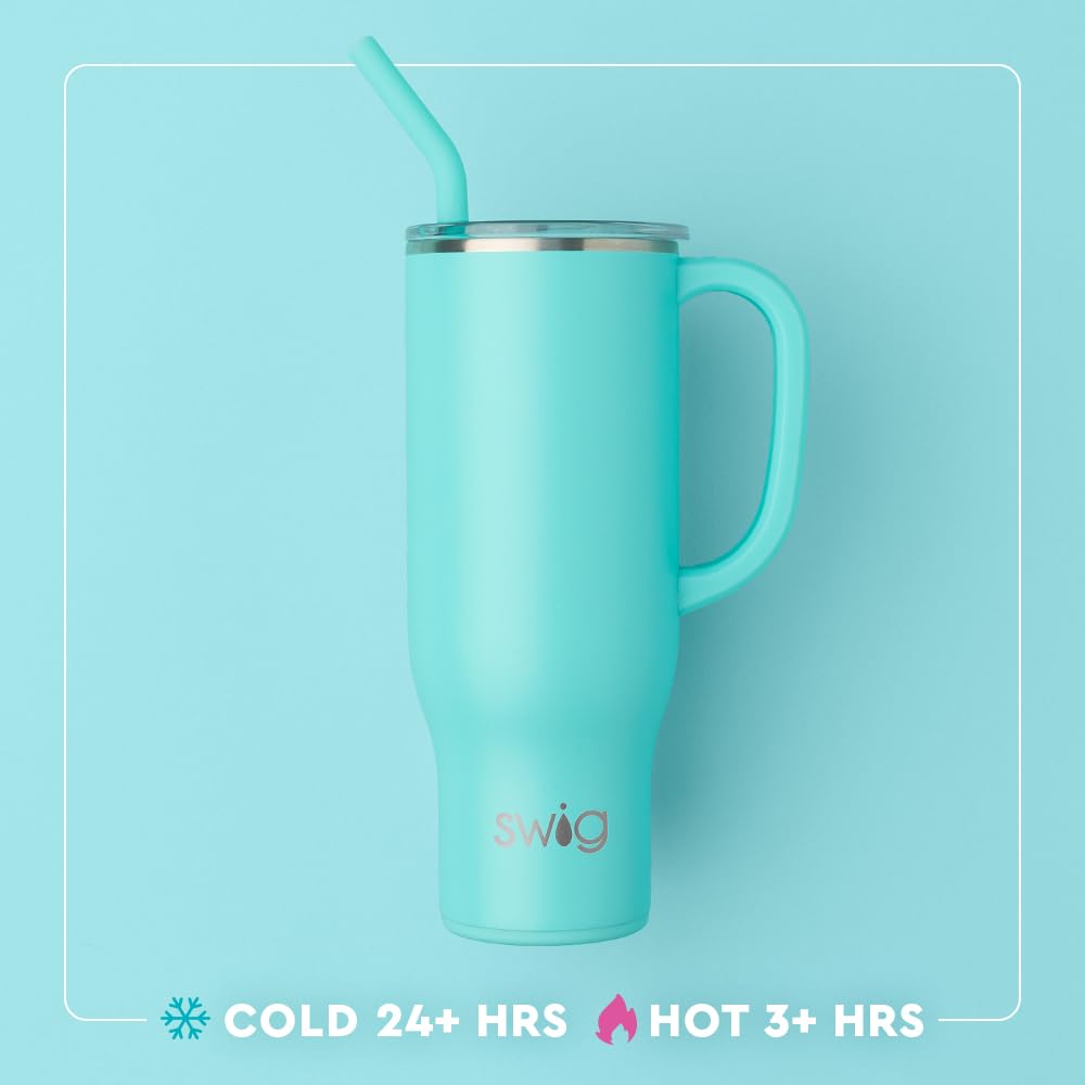 Swig Life couvercle coulissant et paille réutilisable pour boire sans éclaboussures