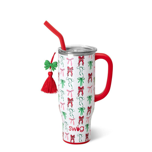 Swig Life vue avant du gobelet montrant capacité 30 oz et motif attrayant