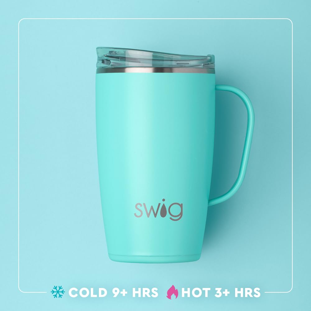Swig Life couvercle avec curseur anti‑goutte facilitant la consommation en route