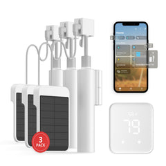 SwitchBot Blind Tilt vue du packaging montrant le kit complet et l’avantage plug‑and‑play