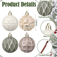Syhood boules suspendues sur un sapin, crée une atmosphère chaleureuse