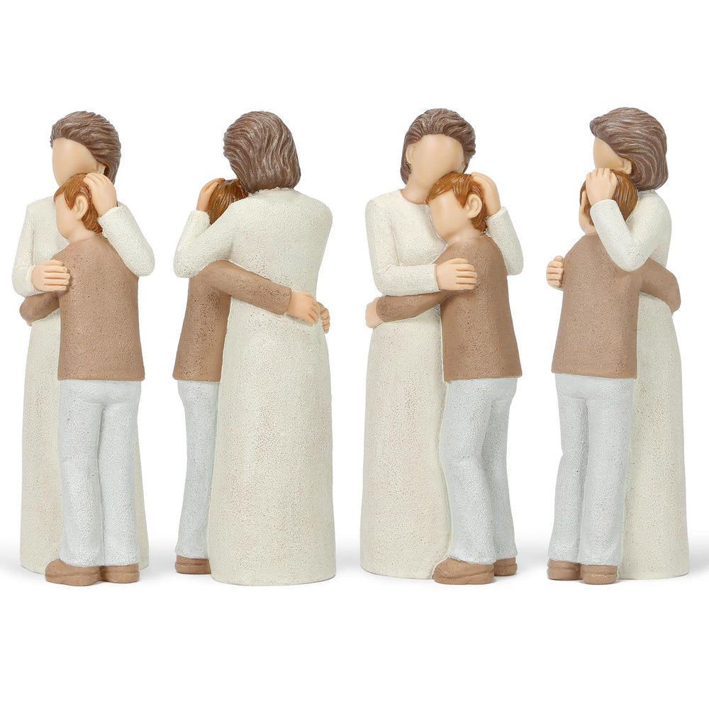Symbullize figurine en situation salon avec photos familiales, crée coin mémoire accueillant