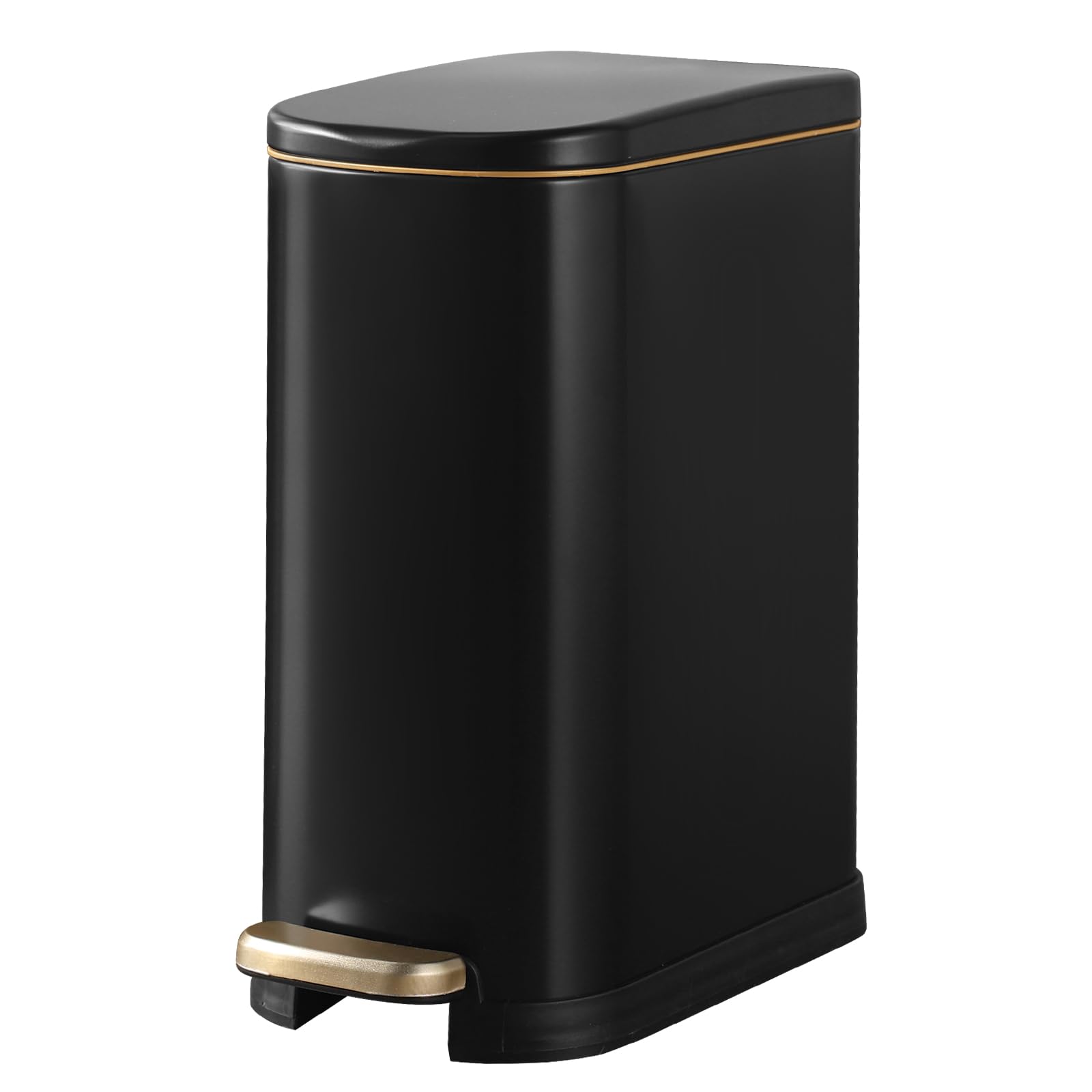 SYNCVIBE poubelle face avant noir mat, design élégant et gain de place